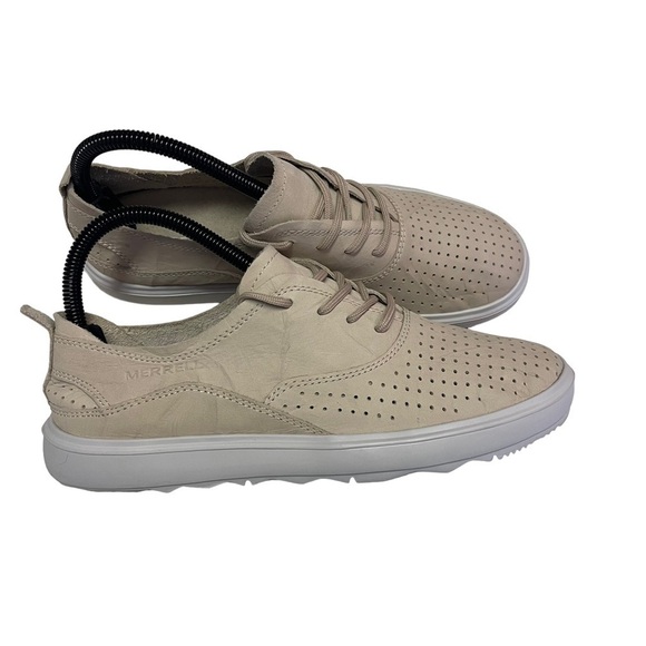Merrell - Around Town Lace Air Leather Sneakers Sandstone Women's Size US 7.5 - Picture 4 of 8
